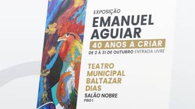 Exposição assinala 40 anos de trabalho do artista plástico Emanuel Aguiar