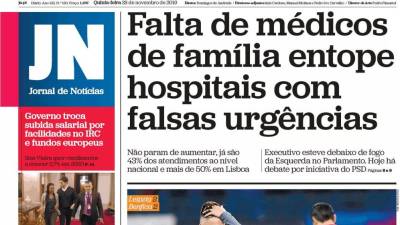 Falta de médicos de família e mais dinheiro para o Novo Banco em destaque na imprensa nacional