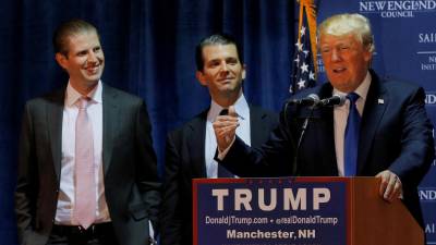 Filho de Donald Trump ouvido sobre alegada intromissão russa nas eleições