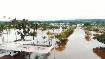 Furacão Lane passou a tempestade tropical
