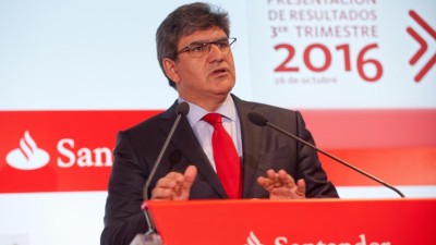 Grupo Santander com lucros de 6.204 milhões de euros em 2016