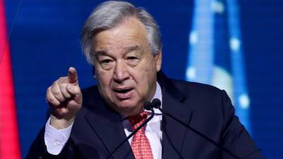 Guterres pede impostos sobre poluição e fim de subsídios sobre combustíveis fósseis