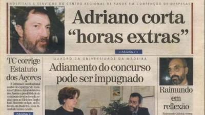 Há 20 anos, Rui Adriano cortava nas horas extra do sector da Saúde