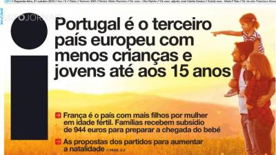Imprensa nacional destaca Natal, Réveillon e menos crianças e jovens em Portugal