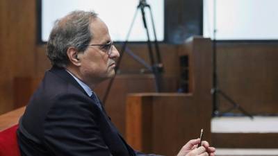 Início do julgamento do presidente regional da Catalunha por desobediência