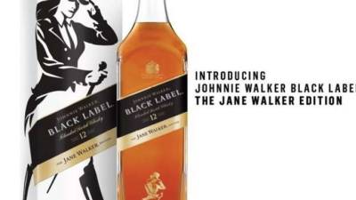 Johnnie Walker cede o lugar a Jane em algumas garrafas de whisky