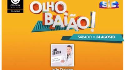 João Quintino participa amanhã no programa do João Baião