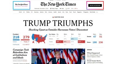 Jornais norte-americanos falam em triunfo surpreendente e chocante de Trump
