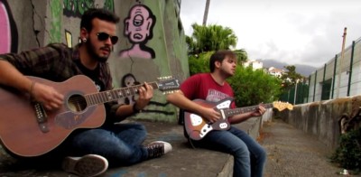 Jovens fazem videoclip no Funchal ao som de cover de música de Eddie Vedder