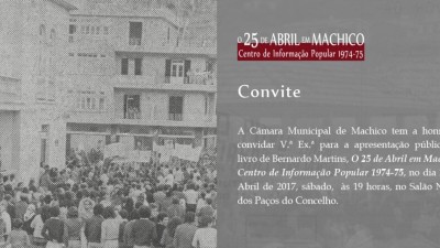 Lançamento do livro ‘O 25 de Abril em Machico: Centro de Informação Popular 1974-75’