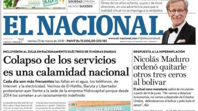 Último jornal impresso na Venezuela crítico do Governo deixa formato em papel
