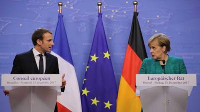Macron propõe a Merkel definir reforma ambiciosa da UE até Junho