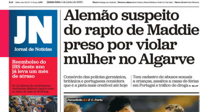 Maddie volta às capas dos jornais portugueses 13 anos depois