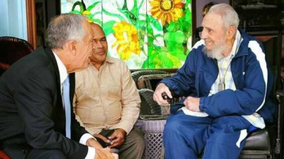 Marcelo esteve com Fidel há precisamente um mês