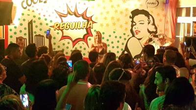 Maria Leal encheu ontem à noite o Reguilha Bar, veja os vídeos