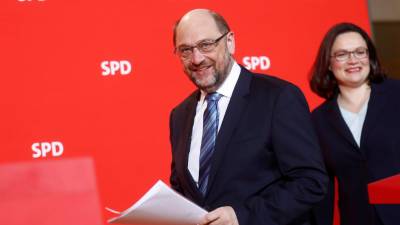 Martin Schulz deixa presidência do Partido Social-Democrata (SPD) alemão