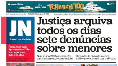 Menores negligenciados, sequestro no Seixal e indentidade de género nas primeiras páginas dos jornais nacionais