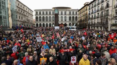 Milhares manifestam-se em Espanha por pensões dignas