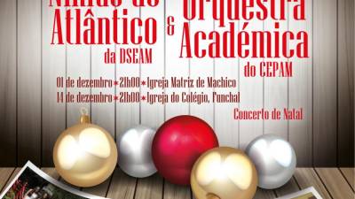 Ninfas do Atlântico da DSEAM e Orquestra Académica do Conservatório participam em concertos especiais de Natal
