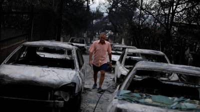 Novo balanço aponta para pelo menos 50 mortos e 156 feridos nos incêndios na Grécia