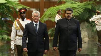 Novo presidente cubano recebeu venezuelano Nicolás Maduro em Havana