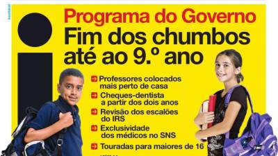 Novo programa do governo de Costa em destaque na imprensa nacional