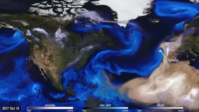 O respirar do nosso planeta e o impacto do furacão Ophelia