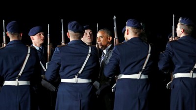 Obama chega a Berlim para defender acordo transatlântico e luta contra as alterações climáticas
