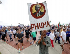 Oposição sul-africana de novo nas ruas contra presidente Zuma