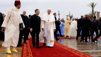 Papa Francisco chega a Marrocos para visita oficial