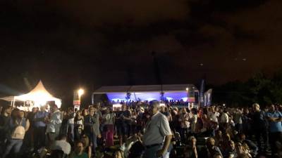 Parque cheio para ouvir Mariza