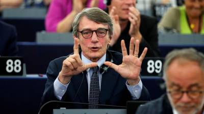 Primeira volta da eleição para presidente do Parlamento Europeu inconclusiva