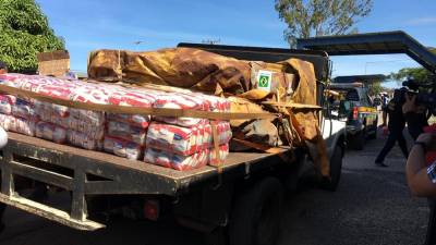 Primeiro camião com ajuda humanitária do Brasil para a Venezuela chegou a Pacaraima