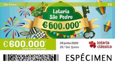 Primeiro pémio da Lotaria Clássica para o 51111