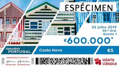 Primeiro prémio da Lotaria Clássica para o número 49202