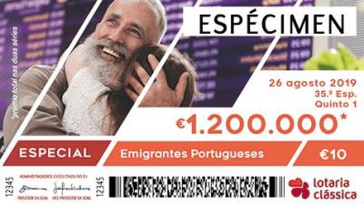 Primeiro prémio da Lotaria Clássica saiu ao número 06095