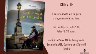Professor António Jesus lança livro ‘A Casa de Olinda’