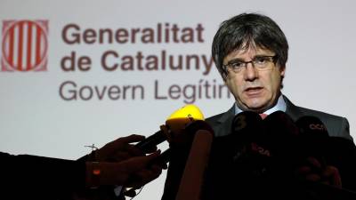 Puigdemont diz que eleições com candidatos na prisão e no exílio não são normais