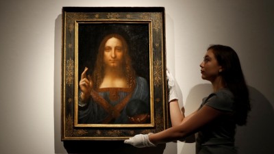 Quadro de Leonardo da Vinci vendido por recorde de 380 milhões em leilão