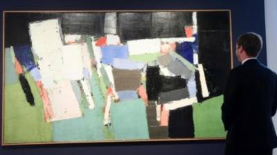 Quadro de Nicolas de Staël vendido em Paris por valor recorde de 20 milhões de euros
