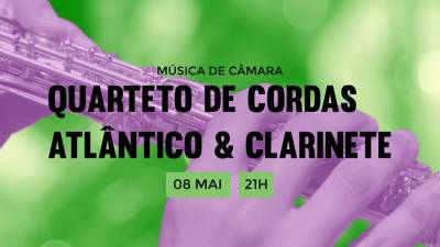 Quarteto de Cordas Atlântico & Clarinete dão música no ‘Roteiro’ desta quarta-feira
