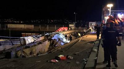 Queda de plataforma num festival em Vigo teve origem em falha estrutural