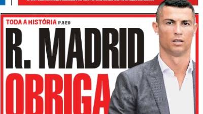 Real Madrid diz que vai processar Correio da Manhã por alegada difamação