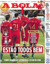 Ronaldo em grande domina jornais