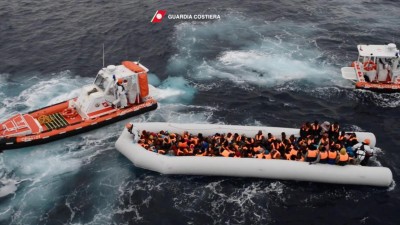 Seis pessoas morreram e 1.164 foram resgatadas hoje no Mediterrâneo