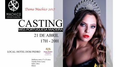 Sexta-feira há o primeiro ‘casting’ para a Miss Portuguesa Madeira 2017 - Dama Machico