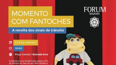 Teatro de fantoches A revolta dos sinais de trânsito no Forum Madeira
