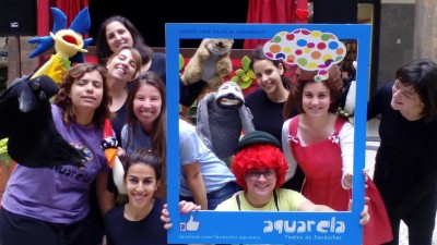 Teatro de fantoches para as crianças