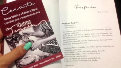 Teresa Valério lança novo livro no Museu Casa da Luz