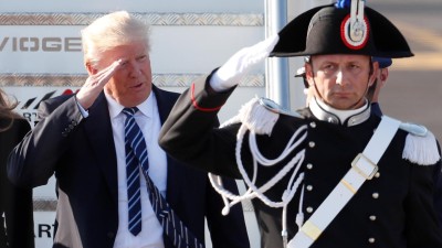 Trump chega a Roma para ver o Papa